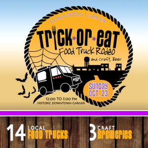3rd Annual Trick-or-Eat Food Truck Rodeo @ Historic Main Street Downtown Garner | Garner | North Carolina | United States