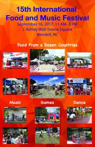 15th International Food and Music Festival @ J. Ashley Wall Towne Square | Wendell | North Carolina | United States