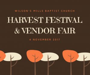 Harvest Festival and Vendor Event @ Wilson's Mills Baptist Church | Smithfield | North Carolina | United States