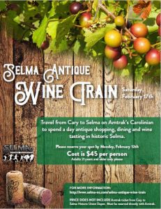 Selma Antique Wine Train @ Uptown Selma | Selma | North Carolina | United States