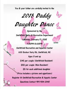 2018 Smithfield Daddy Daughter Dance @ Smithfield Recreation & Aquatic Center | Smithfield | North Carolina | United States