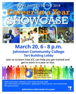JCC Career in a Year Showcase @ Johnston Community College | Smithfield | North Carolina | United States