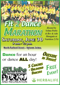 Fit 2 Dance Marathon @ Nutrition 2 Fit Dance Studio | Selma | North Carolina | United States