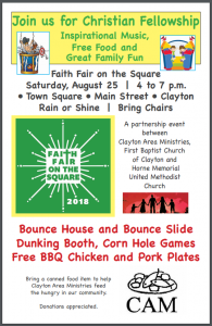 Faith Fair on the Square @ Clayton Town Square | Clayton | North Carolina | United States