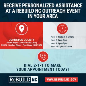 ReBuild NC Hurricane Matthew Relief Mobile Application Center @ James Bryan Creech Public Library | Four Oaks | North Carolina | United States