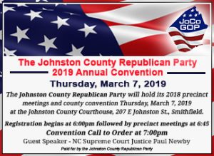 Johnston County GOP 2019 County Convention @ Johnston County Courthouse | Smithfield | North Carolina | United States