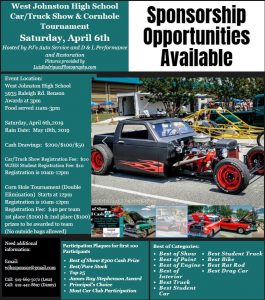WJHS Car & Truck Show and Cornhole Tournament @ West Johnston High School | Benson | North Carolina | United States