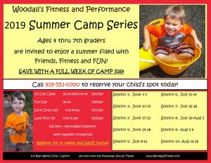 Woodall's Summer Camp 2019! @ Woodall's Fitness and Performance | Clayton | North Carolina | United States