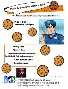 Milk & Cookies with a Cop @ Sarah Yard Community Center | Smithfield | North Carolina | United States