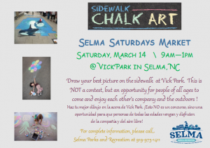 Sidewalk Chalk Art @ Vick Park | Selma | North Carolina | United States