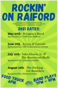 Rockin' on Raiford @ Downtown Selma | Selma | North Carolina | United States