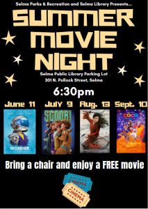 Summer Movie Night @ Selma Public Library | Selma | North Carolina | United States